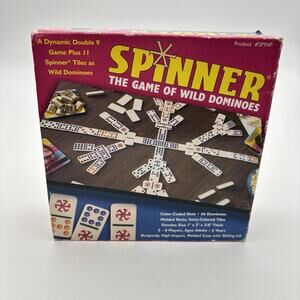 Puremco Spinner Wild Dominoes Game ~ NEW ~ 66 Dominos With Hard Resin Case